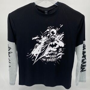 ROMWE‎ Men's The Dark Knight Batman Graphic Long Sleeve T-Shirt